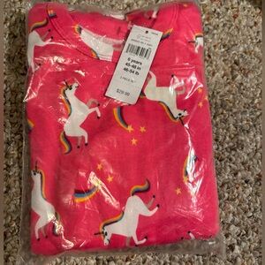Little girls pink baby Gap pajamas. long sleeve and pants. NWT. Never worn